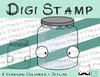 Digitaler Stempel, Digi Stamp Einmachglas, 2 Versionen: Outlines, in Farbe