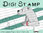 Digitaler Stempel, Digi Stamp Eisbär sitzend, 2 Versionen: Outlines, in Farbe