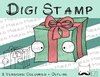 Digitaler Stempel, Digi Stamp Geschenk, 2 Versionen: Outlines, in Farbe