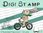 Digitaler Stempel, Digi Stamp Hase auf Fahrrad, 2 Versionen: Outlines, in Farbe