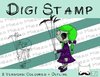 Digitaler Stempel, Digi Stamp Gruselkind, 2 Versionen: Outlines, in Farbe