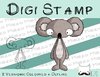 Digitaler Stempel, Digi Stamp Koala, 2 Versionen: Outlines, in Farbe