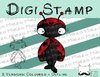 Digitaler Stempel, Digi Stamp Marienkäfer, 2 Versionen: Outlines, in Farbe