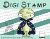 Digitaler Stempel, Digi Stamp Nacht, 2 Versionen: Outlines, in Farbe