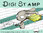 Digitaler Stempel, Digi Stamp Knirps Hase mit Regenschirm, 2 Versionen: Outlines, in Farbe