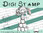 Digitaler Stempel, Digi Stamp Häschen-Knirps auf Klopapierturm, 2 Versionen: Outlines, in Farbe