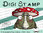 Digitaler Stempel, Digi Stamp Kröte mit Fliegenpilz, 2 Versionen: Outlines, in Farbe